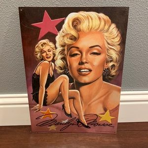 Marilyn Monroe Tin Art